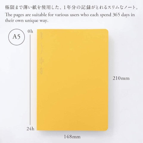 365DAYS NOTEBOOK A5 YELLOW