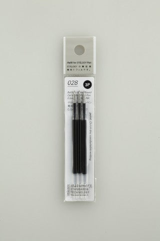 WATER-BASED GEL INK BALL POINT PEN REFILLS 3P