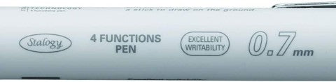 4 FUNCTIONS PEN 0.7MM BLACK