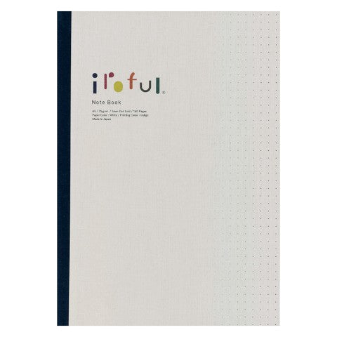 IROFUL SOFT COVER NOTEBOOK 160 P A5 WHITE 5MM DOT GRID