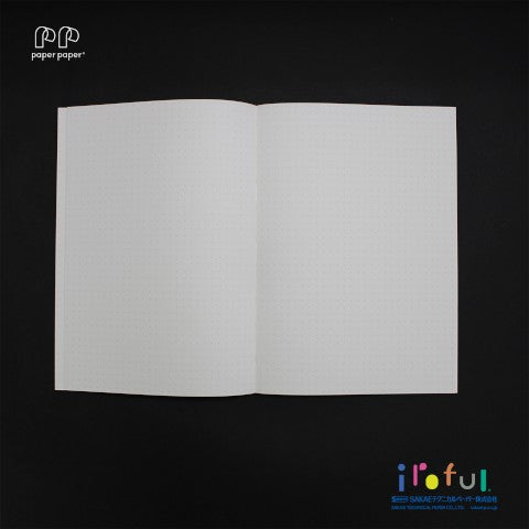 IROFUL SOFT COVER NOTEBOOK 160 P A5 WHITE 5MM DOT GRID