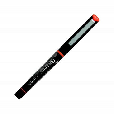 OHTO GRAPHIC LINER NEEDLE POINT DRAWING PEN PIGMENT INK 05 1.0 MM BLACK INK