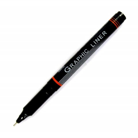 OHTO GRAPHIC LINER NEEDLE POINT DRAWING PEN PIGMENT INK 05 1.0 MM BLACK INK