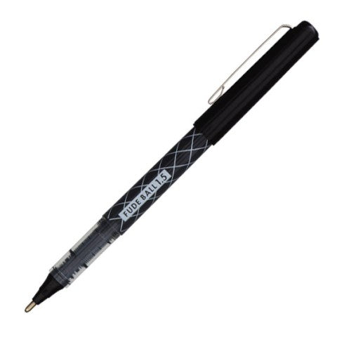 OHTO FUDE BALL LIQUID INK ROLLER BALL PEN 1.5 MM BLACK BODY BLACK INK
