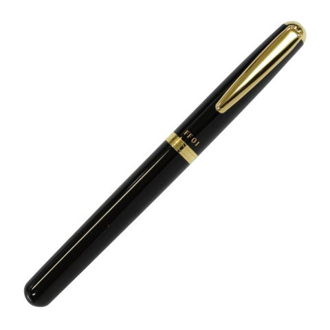 OHTO FOUNTAIN PEN FF01 THICK BARREL GOLD BLACK
