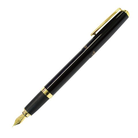 OHTO FOUNTAIN PEN FF01 THICK BARREL GOLD BLACK