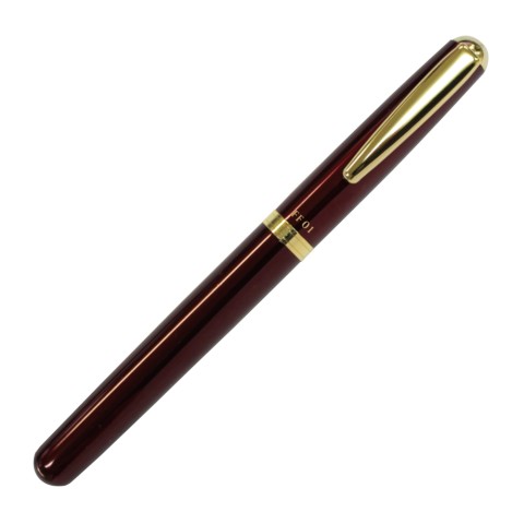 OHTO FOUNTAIN PEN FF01 THICK BARREL GOLD WINE