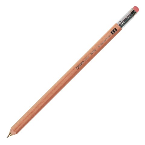 WN01 WOODEN MECH PENCIL 0.5 NATURL