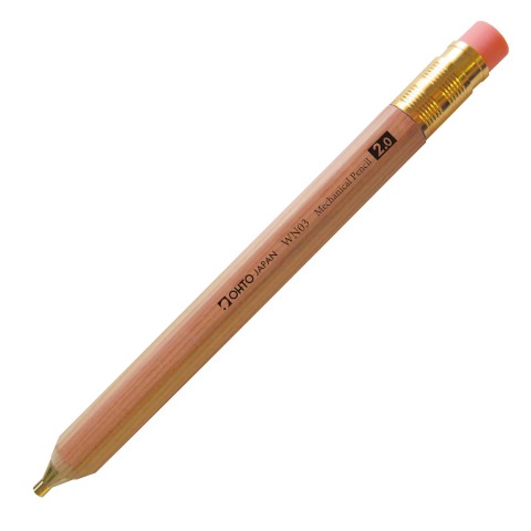 WN03 WOODEN MECH PENCIL 2.0 NATURL