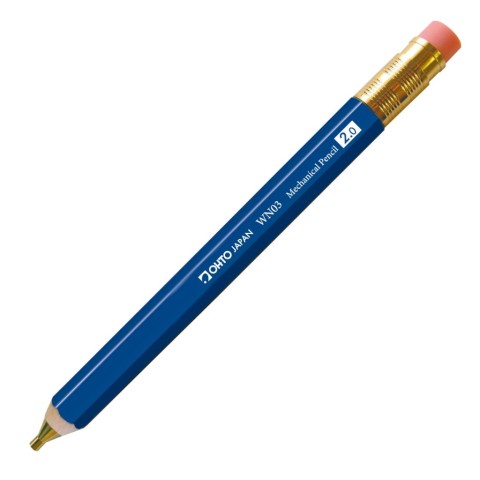 WN03 WOODEN MECH PENCIL 2.0 BLUE