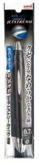 JETSTREAM RUBBER BODY 0.7MM HANGING PACKAGE INK:BLACK AXIS:METALLIC BLACK