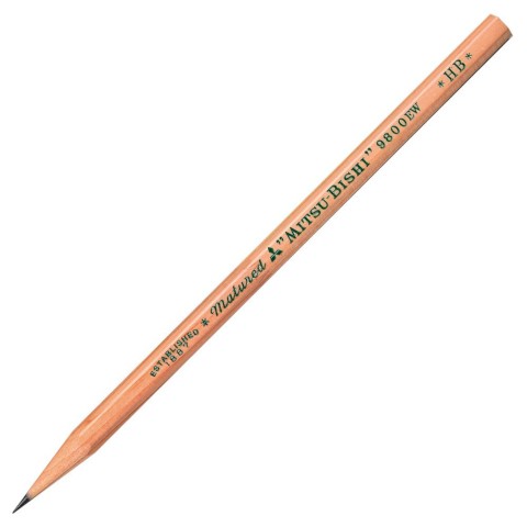 MITSUBISHI RECYCLED PENCIL 9800EW HB 12PCS