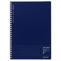 KOKUYO SOFT RING NOTEBOOK BIZ B5 40 SHEET DOTTED LINE NAVY