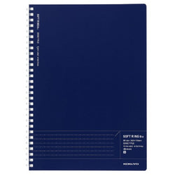 KOKUYO SOFT RING NOTEBOOK BIZ B5 40 SHEET DOTTED LINE NAVY