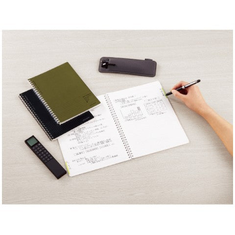 KOKUYO SOFT RING NOTEBOOK BIZ B5 40 SHEET DOTTED LINE NAVY