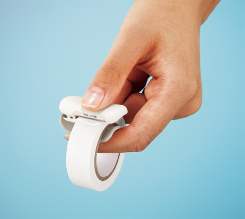 KOKUYO MASKING TAPE CUTTER KARU-CUT CLIP W20-25MM WHITE