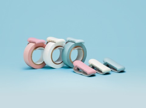 KOKUYO MASKING TAPE CUTTER KARU-CUT CLIP W20-25MM WHITE