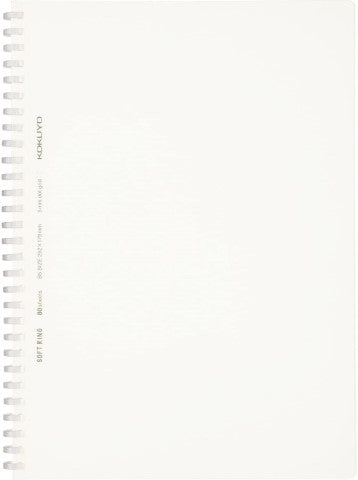 <N>KOKUYO SOFT RING NOTEBOOK DOTTED GRID 5MM B5 80 SHEET CLEAR