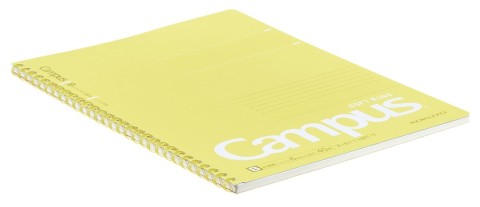 CAMPUS SOFT RING NOTEBOOK B5 40 SHEETS 6MM DOTTED LINE YELLOW