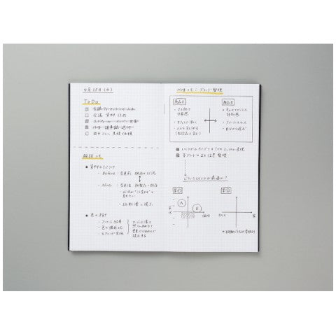 FIELD NOTEBOOK SKETCH BOOK 3MM GRID CHARCOAL BLACK