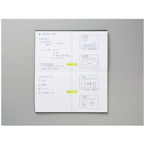 FIELD NOTEBOOK SKETCH BOOK 3MM GRID CHARCOAL BLACK