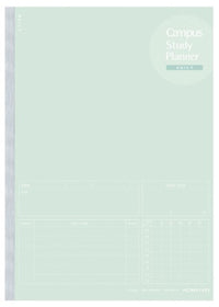 CAMPUS STUDY PLANNER NOTEBOOK B5 DAILY GREEN