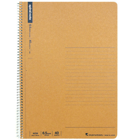 SPIRAL NOTEBOOK BASIC B5 LINE 6.5MM 40 SHEETS