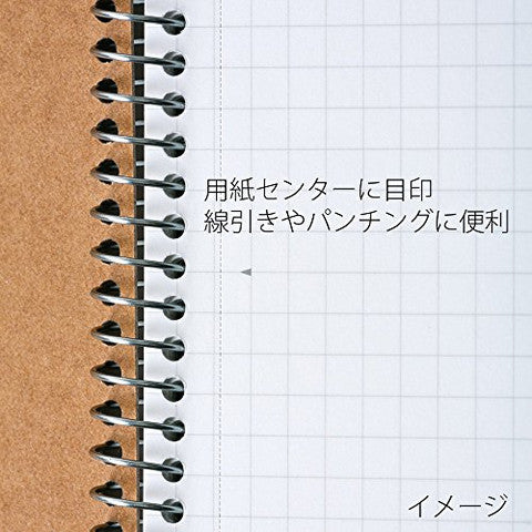 SPIRAL NOTEBOOK BASIC B5 GRID 5.0MM 40 SHEETS