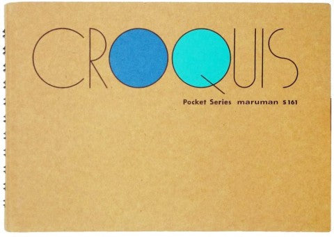 CROQUIS SKETCHBOOK POCKET - 4.4 X 6.5 IN - WHITE PAPER - 52.3 GSM - 100 SHEETS