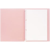 MARUMAN KURUFIT BINDER - B5 - 26 RINGS - LIGHT PINK