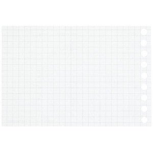 MARUMAN LOOSE LEAF PAPER - MINI B7 MODIFIED - EASY TO WRITE - TIME PLANNING - 9 HOLES - 50 SHEETS
