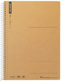 MARUMAN SPIRAL NOTE BASIC NOTEBOOK A5 BLANK 80 SHEETS