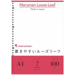 A4 LOOSE LEAF 7 MM LINE 100 SHEETS