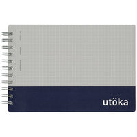 POCKET SIZE NOTEBOOK UTOKA 4MM GRAPH NAVY