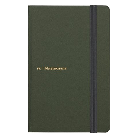 MNEMOSYNE JOURNAL A6 6.5MM LINED DEEP GREEN