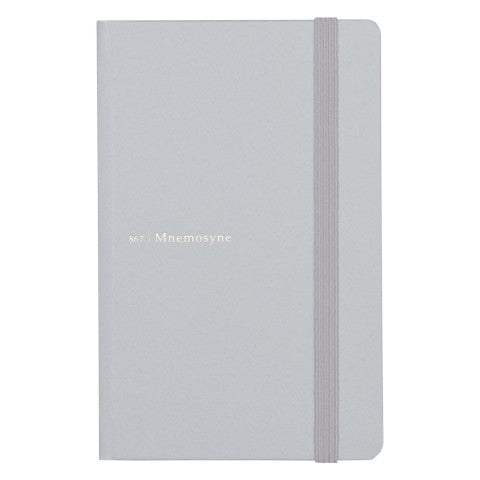 MNEMOSYNE JOURNAL A6 6.5MM LINED LIGHT GREY