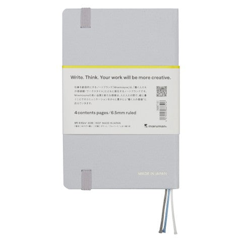 MNEMOSYNE JOURNAL A6 6.5MM LINED LIGHT GREY