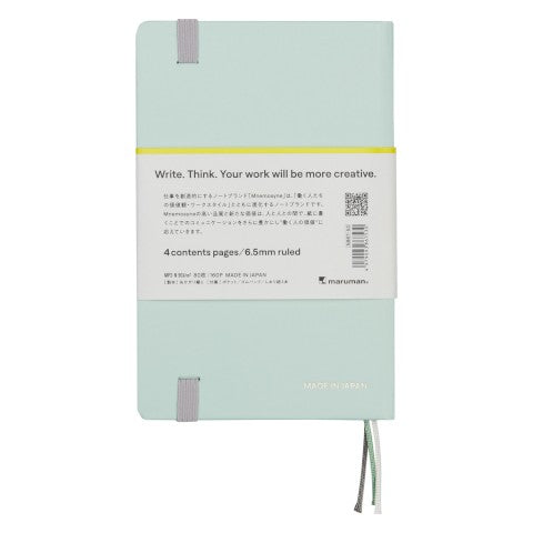 MNEMOSYNE JOURNAL A6 6.5MM LINED MINT GREEN