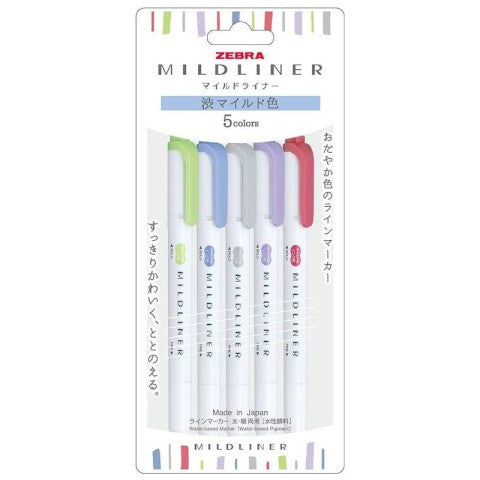 MILDLINER 5 COLOR SET NC