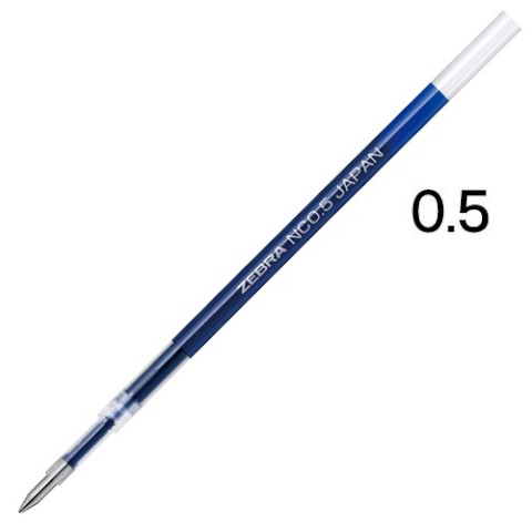 ZEBRA BLEN EMULSION INK PEN 0.5 REFILL BLUE