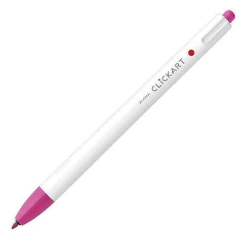 CLICKART KNOCK SIGN PEN 0.6 CHERRY PINK