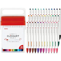 CLICKART KNOCK SIGN PEN 0.6 36 COLOR SET N