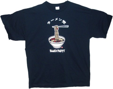 T-SHIRTS RAMEN PARTY DARK BLUE S