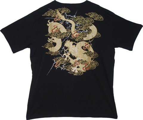 T-SHIRTS DRAGON BLACK M (DOUBLE-SIDE)