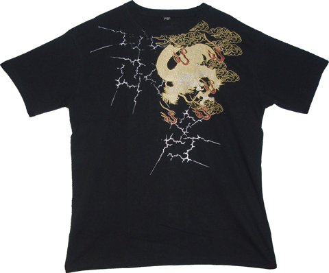 T-SHIRTS DRAGON BLACK L (DOUBLE-SIDE)