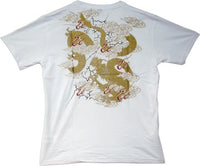 T-SHIRTS DRAGON WHITE L (DOUBLE-SIDE)
