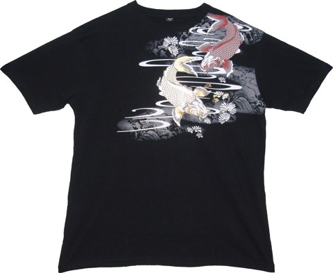 T-SHIRTS CARP BLACK 2XL (DOUBLE-SIDE)