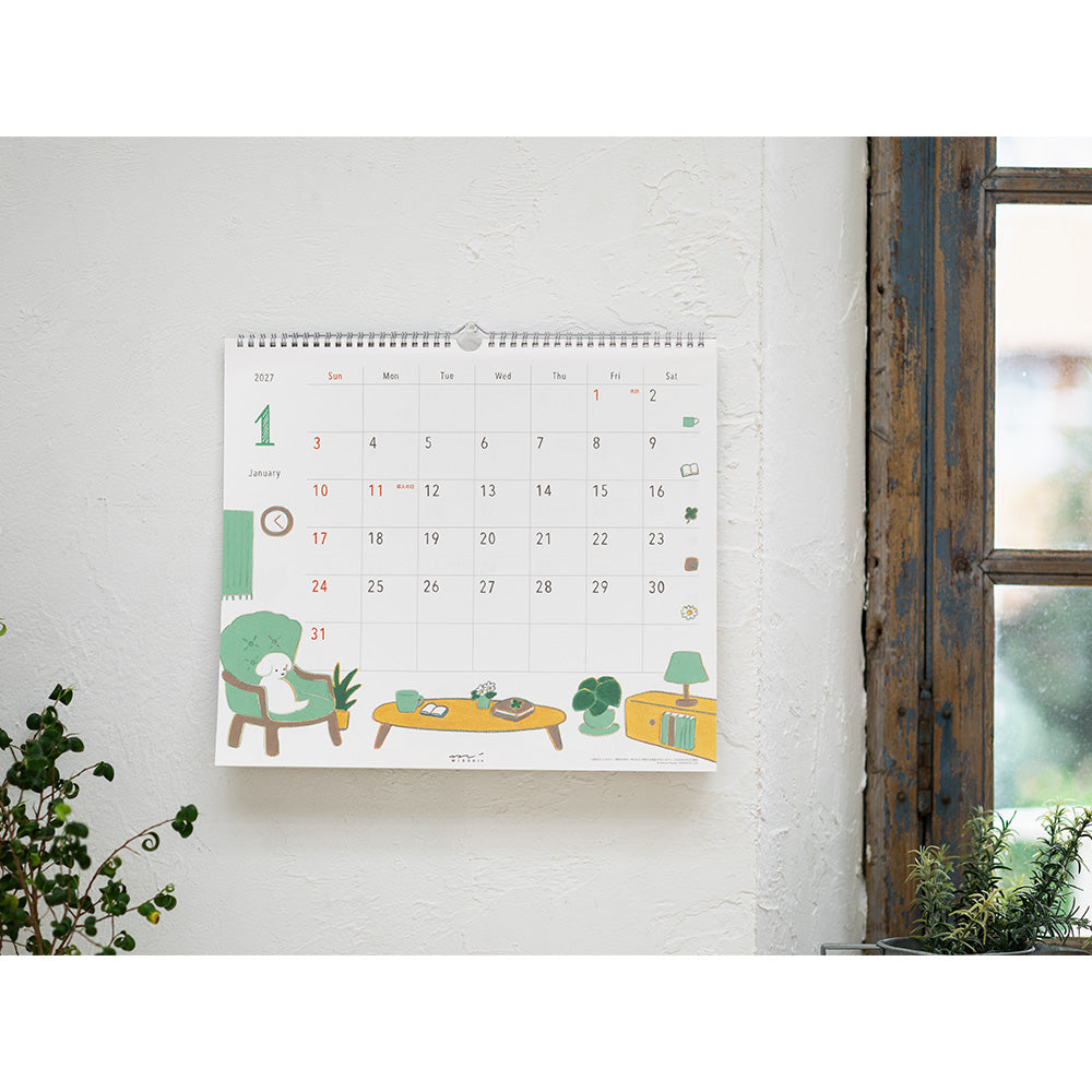 CALENDAR WALL-HANGING L DOG 2027 (31420006)
