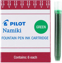 PILOT NAMIKI FOUNTAIN PEN REFILL IC-50 GREEN 6PCS PACK