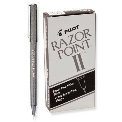 RAZOR POINT II MARKER PEN SUPER FINE BLACK